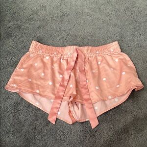 Women's Pink Polka Dot Sleep Shorts